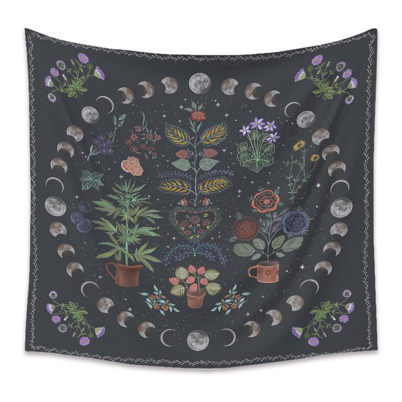 Mystic Moon Tarot Tapestry: Celestial Wall Art