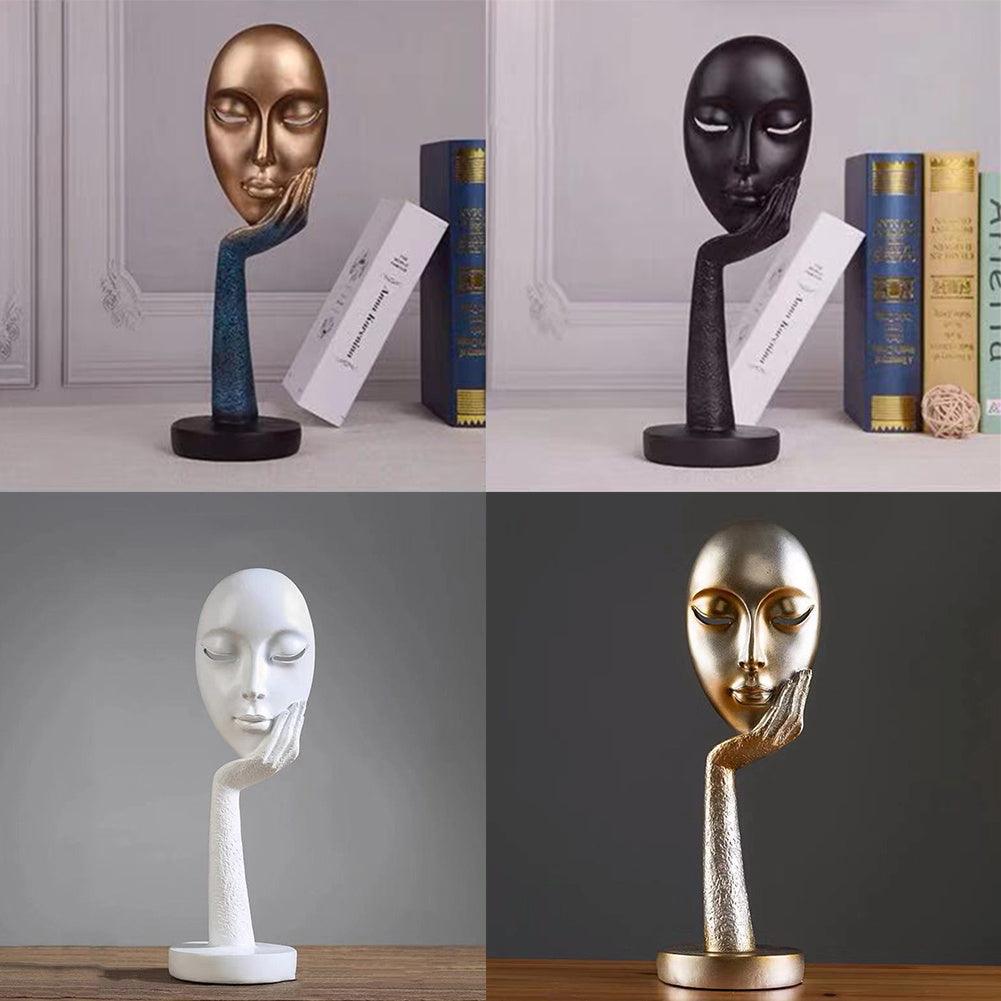 Abstract Thinker Lady Sculpture - Modern Nordic Home Decor Craft