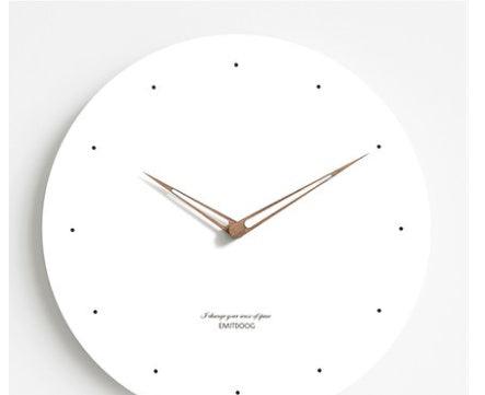 Modern Nordic Style Silent Wall Clock with Sweep Movement - 12 Inch, Geralt Environmental Protection Board Material