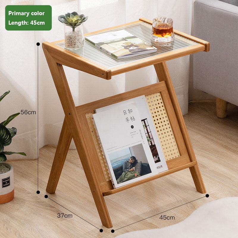 Modern Bamboo Japanese Style Tea Table - Multifunctional Storage Furniture