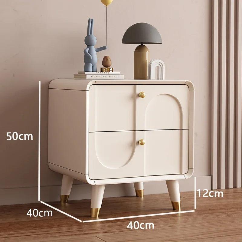 Bedroom Nightstand with Modern Design and Storage Drawers