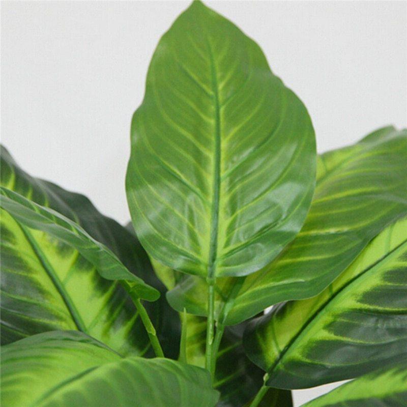 Green Artificial Dieffenbachia Plant - 50cm Height - Plastic Leaf - Modern Home Decor