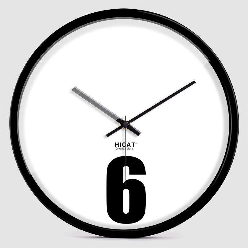 Silent Quartz Wall Clock with Creative Design - Modern Bedroom Decor