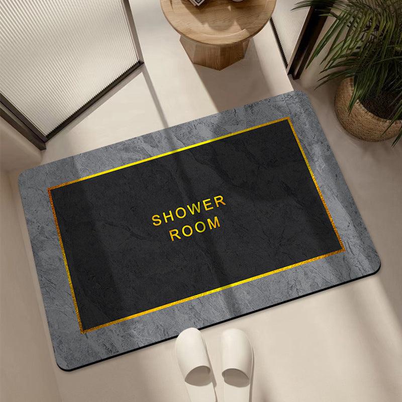 Marbling Bathroom Entrance Absorbent Floor Mat Household Quick-drying Diatom Ooze Floor Mat