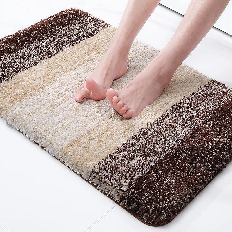 Ultra-Absorbent Microfiber Bathroom Mat Set: Stylish, Non-Slip, and Machine Washable