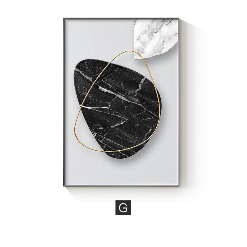 Geometric Abstract Canvas Wall Art Print for Home Decor