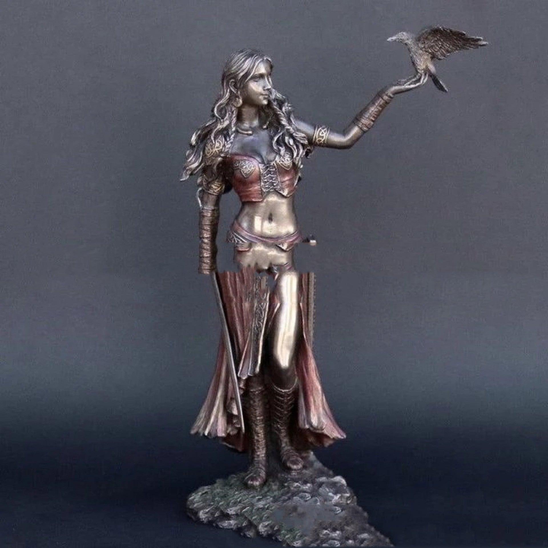 Morrigan Resin Figurine - Hand-Painted European Style Cartoon Sculpture