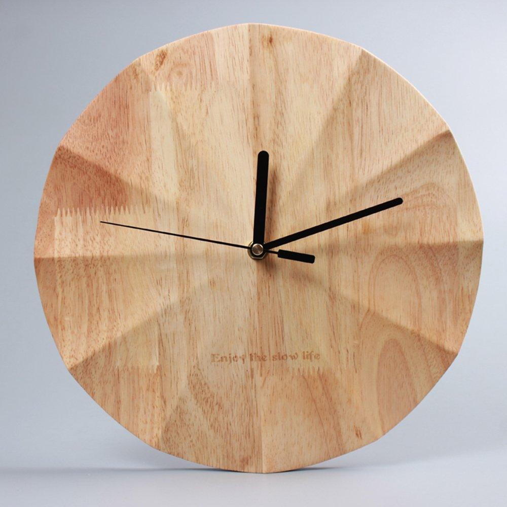 Wooden Wall Clock with Elegant Design and Precision Movement