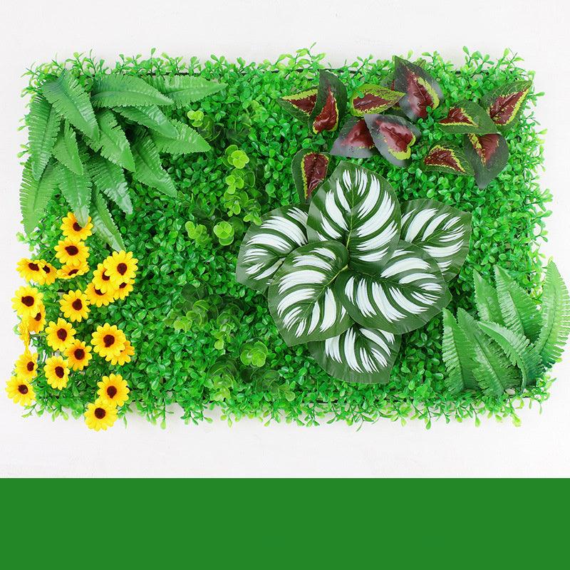 Verdant Oasis Botanical Panel - Premium Plastic Flower Wall Art