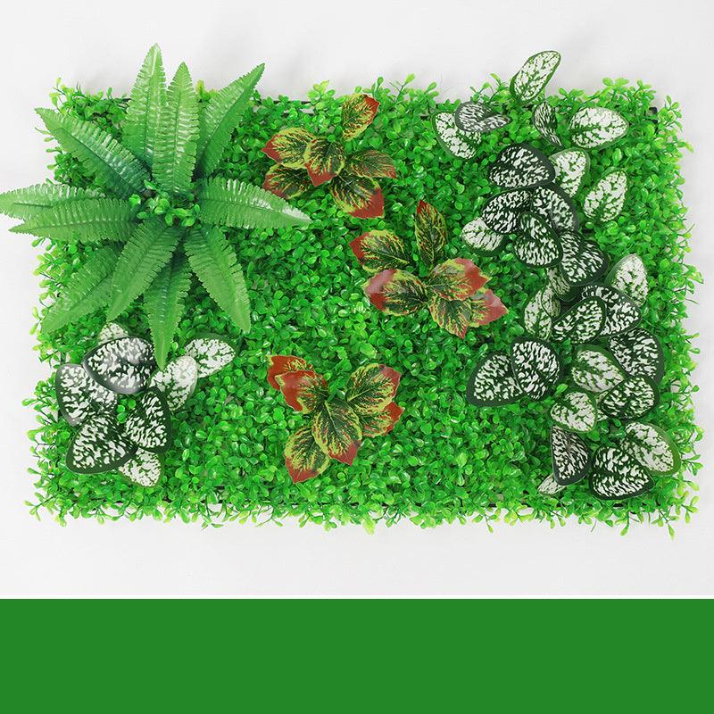 Verdant Oasis Botanical Panel - Premium Plastic Flower Wall Art