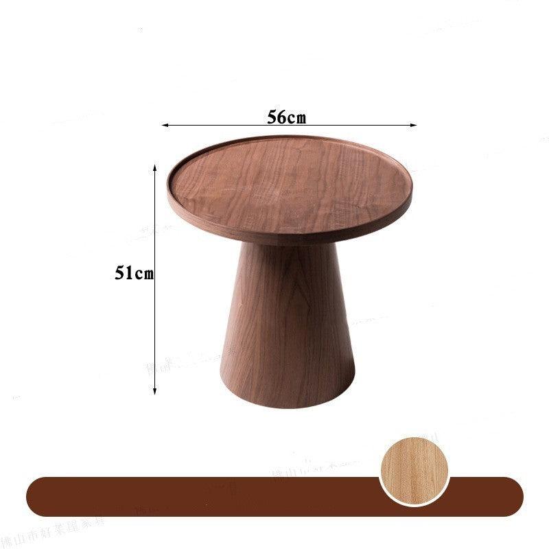 Tranquil Zen Rattan Tea Table - Japanese Style Wooden Coffee Table with Walnut Tray Surface