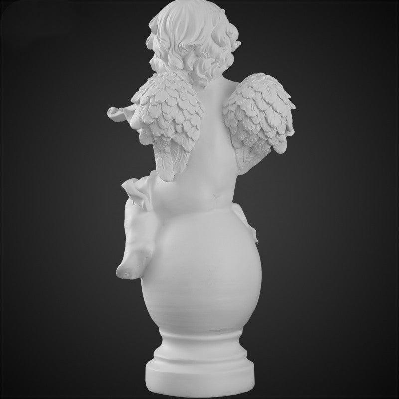Angel Plaster Ornament Nordic Tabletop Ornament Cute Mini Miniature Portrait Sculpture Figure Statue