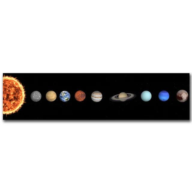 Celestial Moon Phases Monochrome Canvas Wall Art - Abstract Living Room Decor