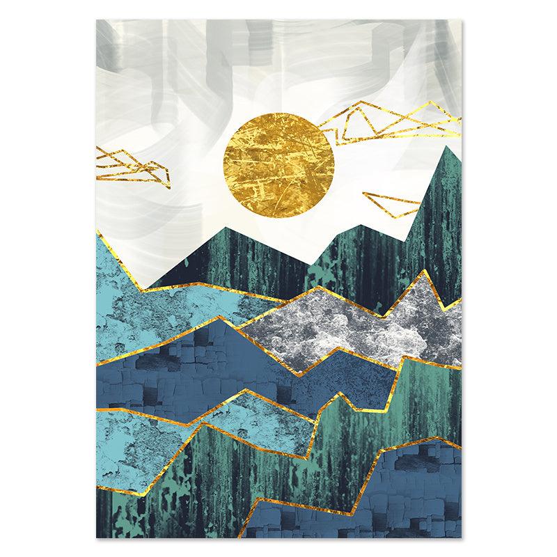 Nordic Abstract Landscape Canvas Wall Art Decor Collection
