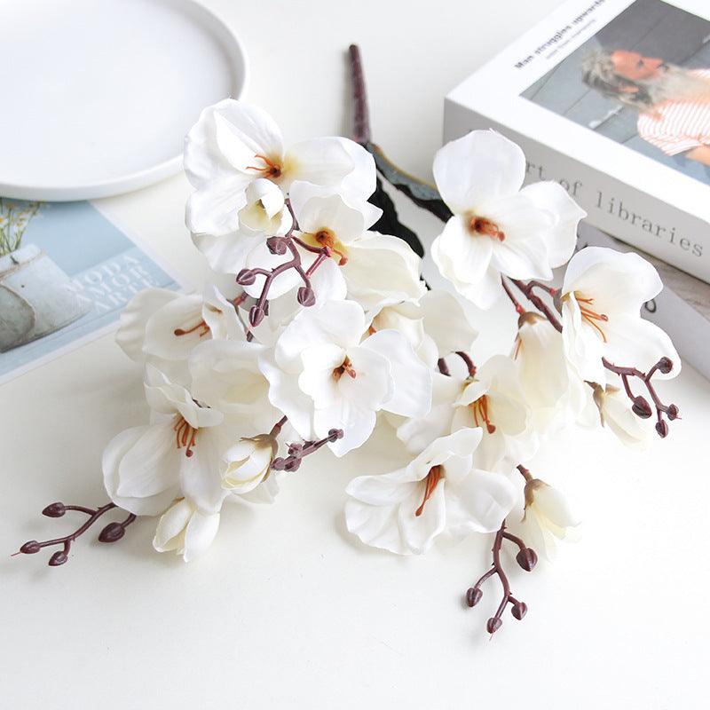 Magnolia Silk Flower Arrangement - Premium Home Decor and Wedding Photography Props