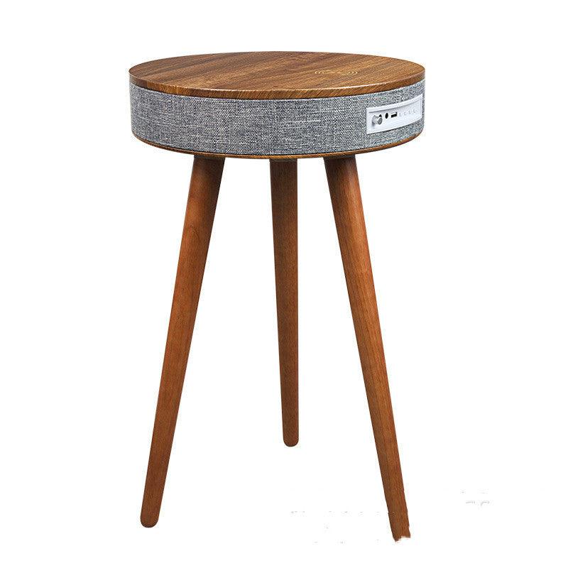 Wireless Charging Marble Coffee Table with Bluetooth Speaker