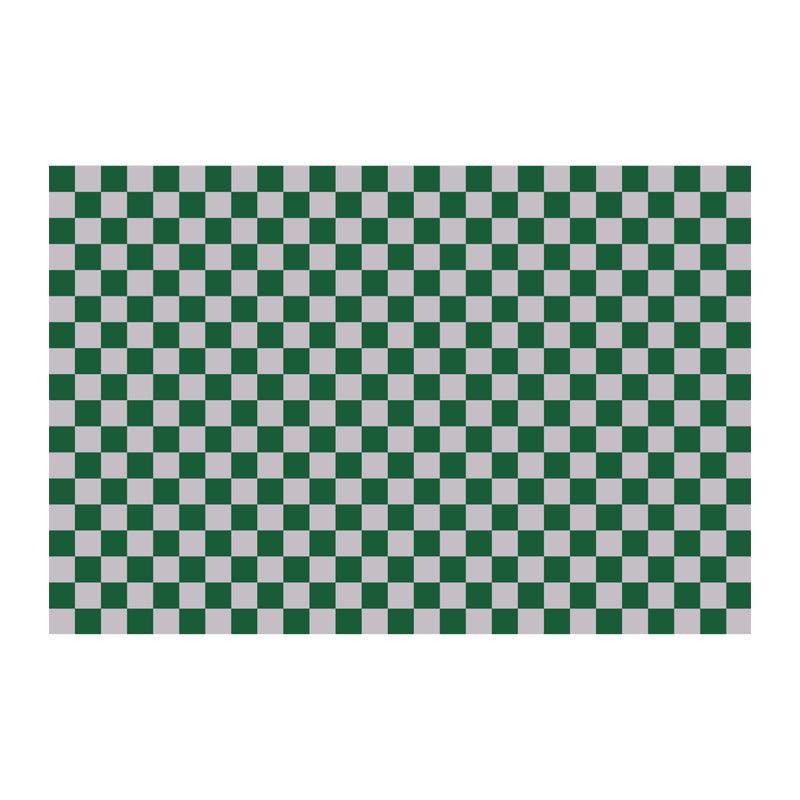 Checkerboard Pattern Polyester Living Room Rug - Modern Rectangle Design