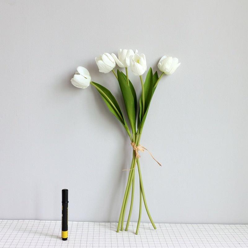Elegant Tulip Bouquet Home Decor Set