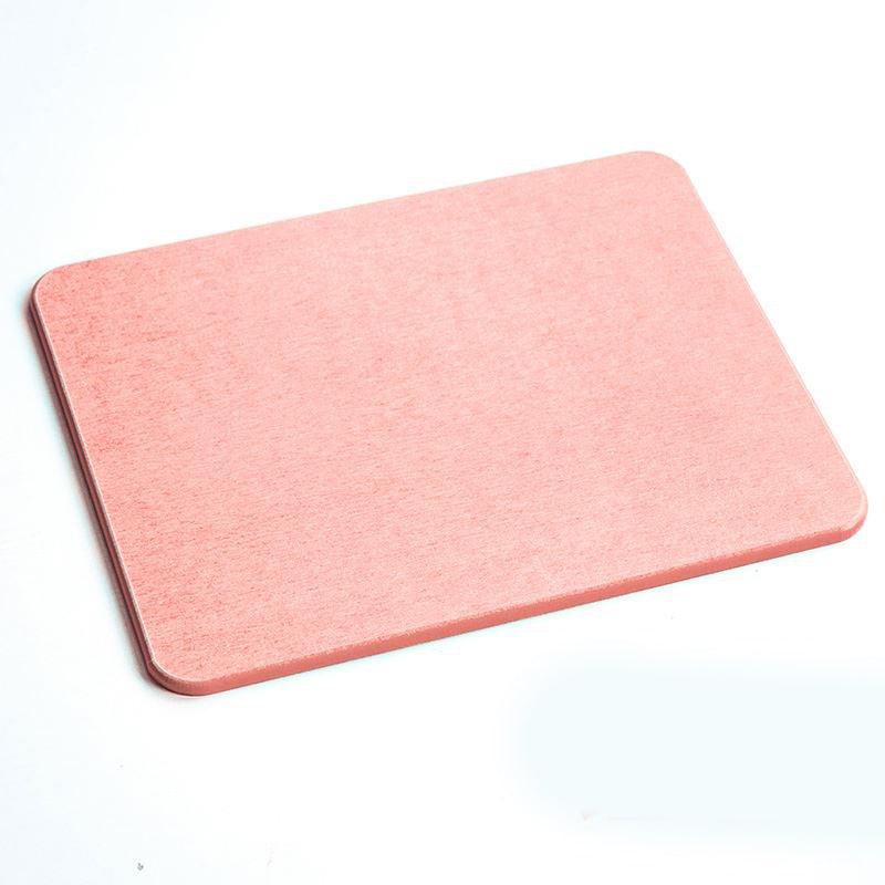 Absorbent Solid Color Bathroom Mat Set