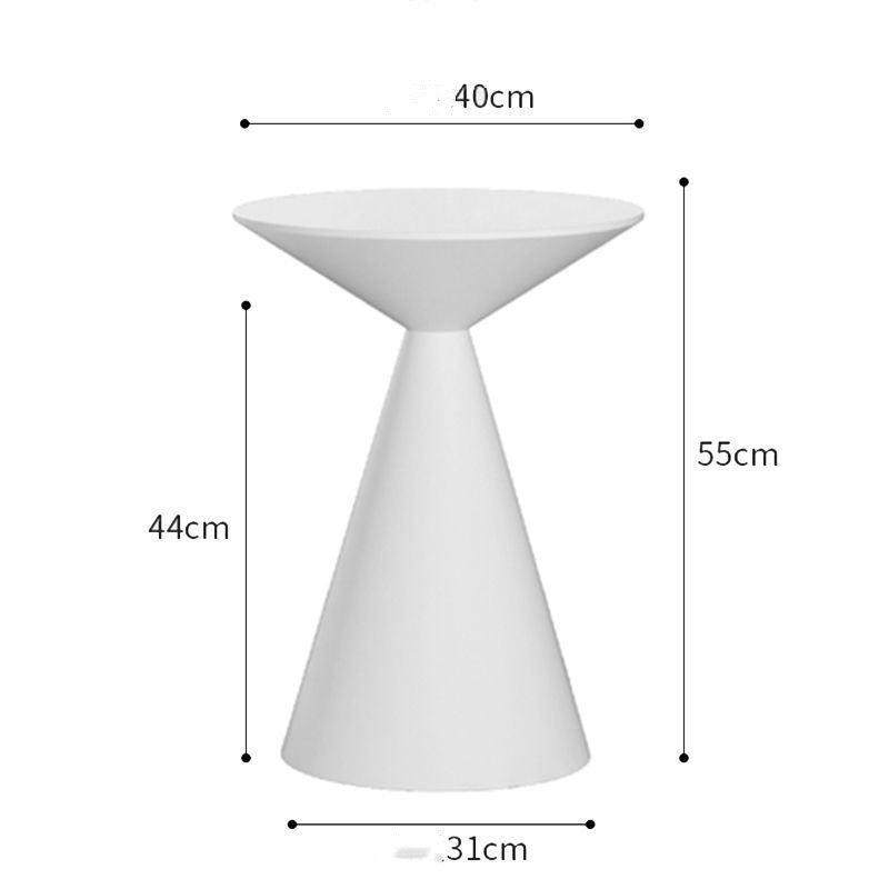 Marble Top Round Side Table - Elegant Living Room Accent Piece
