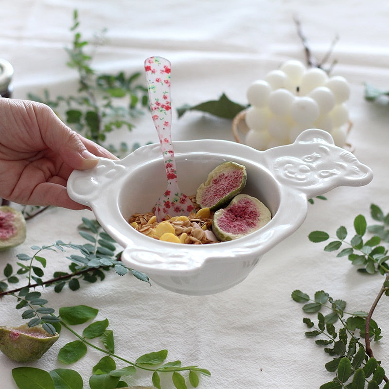Cute Retro Bear Bowl
