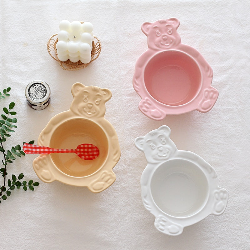 Cute Retro Bear Bowl